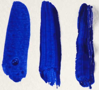 Acrylic paint viscosity comparison.