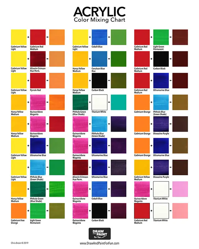 Rgb Color Chart Pdf Free Download