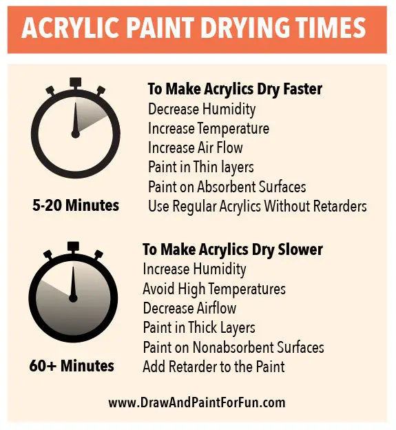 How Long Does It Take for Acrylic Paint to Dry? Draw and