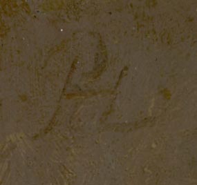 Close up of Rembrant's signature