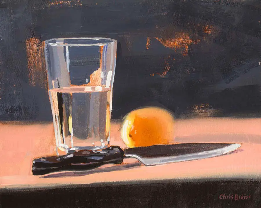 An example painting created with Golden OPEN acrylics