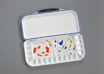 watercolor plastic palette beading